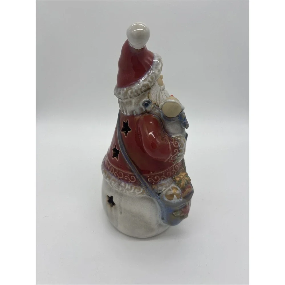 Vintage  Light‎ Up Santa Claus Figurine 11 Inches Tall . Tested And Working